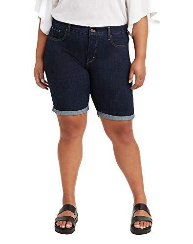 6) Levi's Women's Plus-Size Shaping Bermuda Shorts