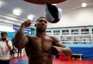 Boxing - Anthony Joshua Media Work Out - Sheffield, Britain - October 17, 2017 Anthony Joshua during the work out Action Images via Reuters/Matthew Childs