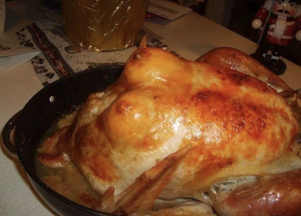 turkey that looks like it's got breasts
