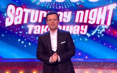  Declan Donnelly presenting Saturday Night Takeaway on his own for the first time - Credit: ITV?PA