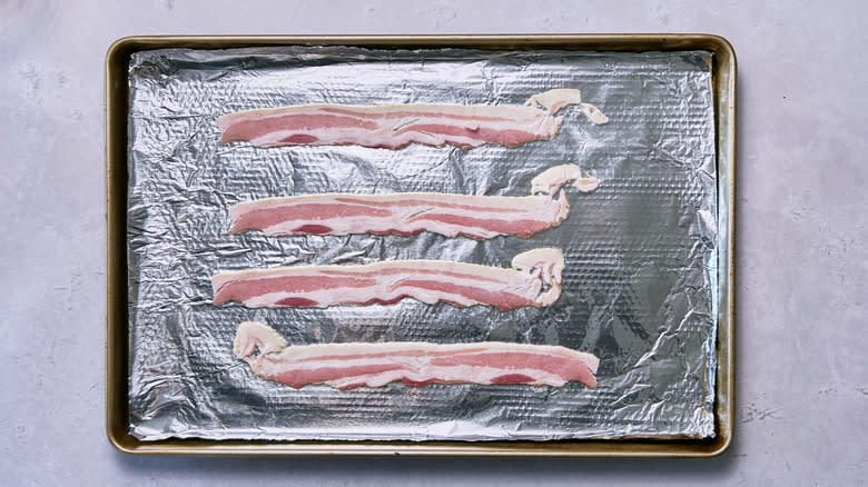 bacon on a sheet tray