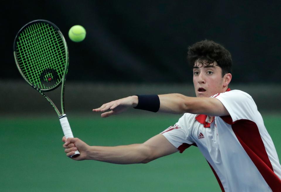 Brookfield East's Oscar Corwin won the Division 1 state singles championship last season at Nielsen Tennis Stadium in Madison.