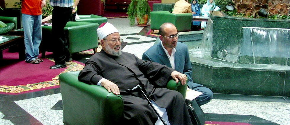 Youssef Qaradawi lors du Conseil européen de la fatwa à Istanbul.  - Credit:DR