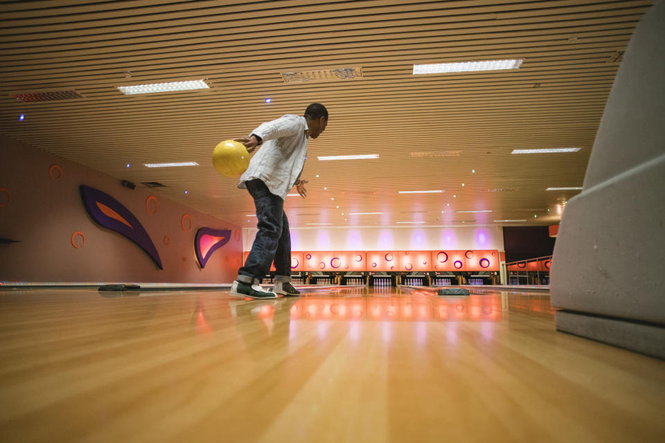 Man about to bowl