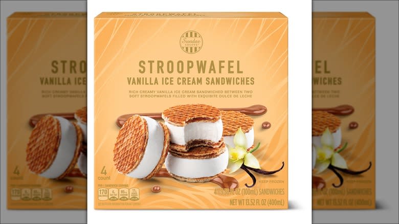 Stroopwafel ice cream sandwich