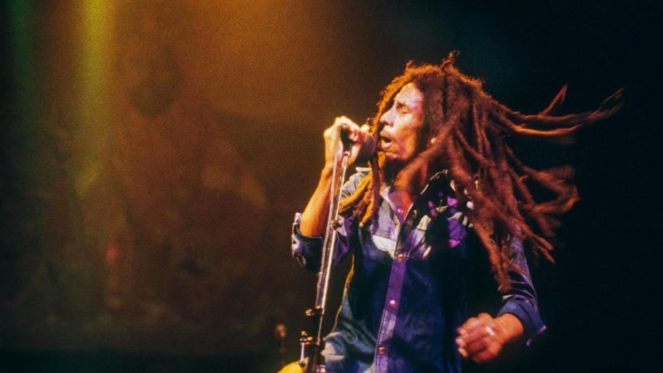 PHOTO: Bob Marley and the Wailers perform at the Apollo Theater in New York, Nov. 22. 1979.  (Charles Steiner/Getty Images)