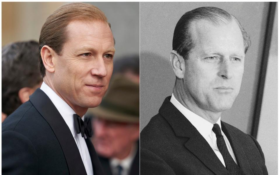 Tobias Menzies and the Duke of Edinburgh - Netflix/AP