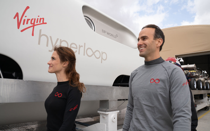 <strong>「Virgin Hyperloop One」曾在2020年首度載人成功。（圖／翻攝Virgin官網）</strong>