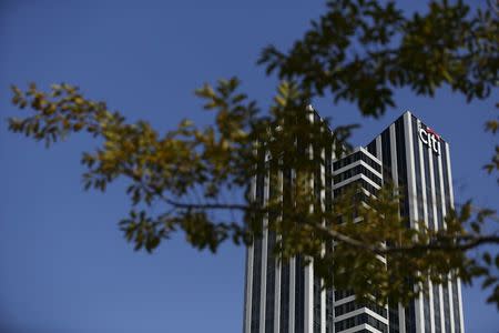 Citi's logo is seen on a building that houses their tech hub in Tel Aviv, Israel December 14, 2015. REUTERS/Amir Cohen