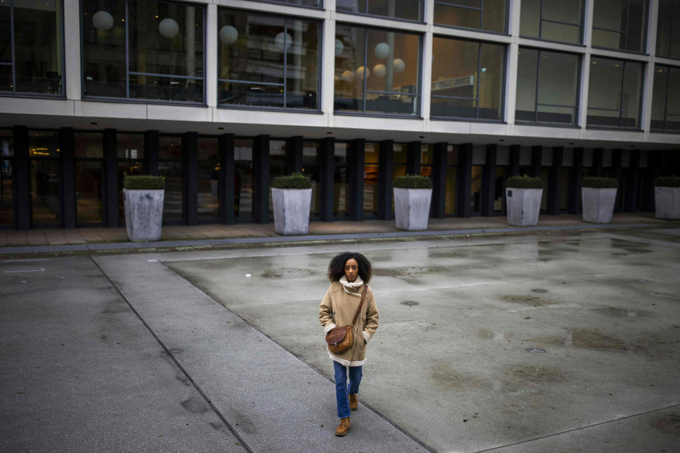 Image: French ballet dancer Chloe Lopes Gomes poses for a picture outside the Deutsche Oper in Berlin (Odd Andersen / AFP - Getty Images)