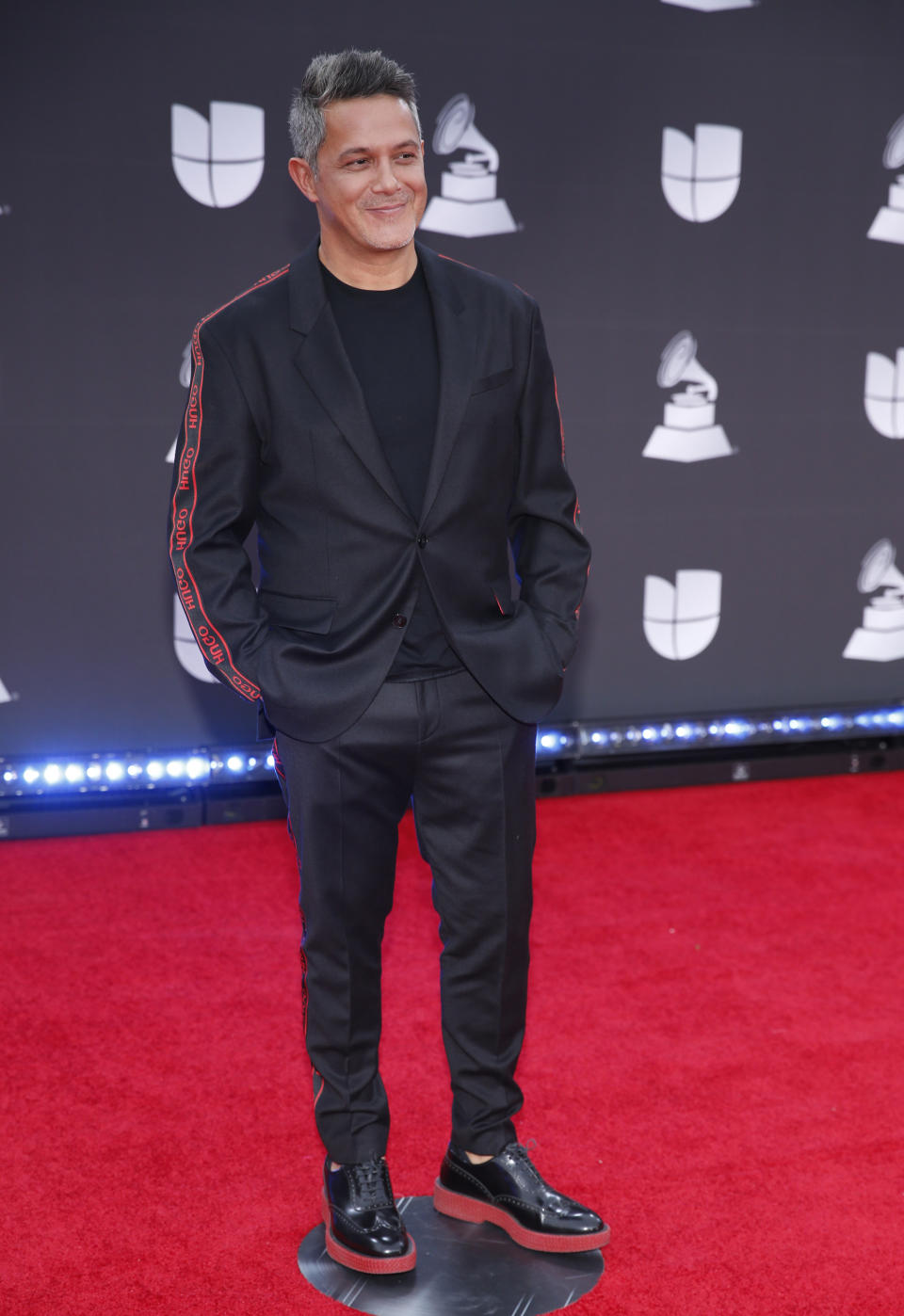 Alejandro Sanz arrives at the 20th Latin Grammy Awards on Thursday, Nov. 14, 2019, at the MGM Grand Garden Arena in Las Vegas. (Photo by Eric Jamison/Invision/AP)