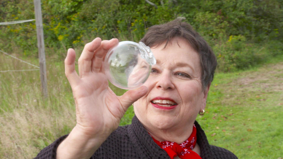 Martha Teichner with her find.  / Credit: CBS News