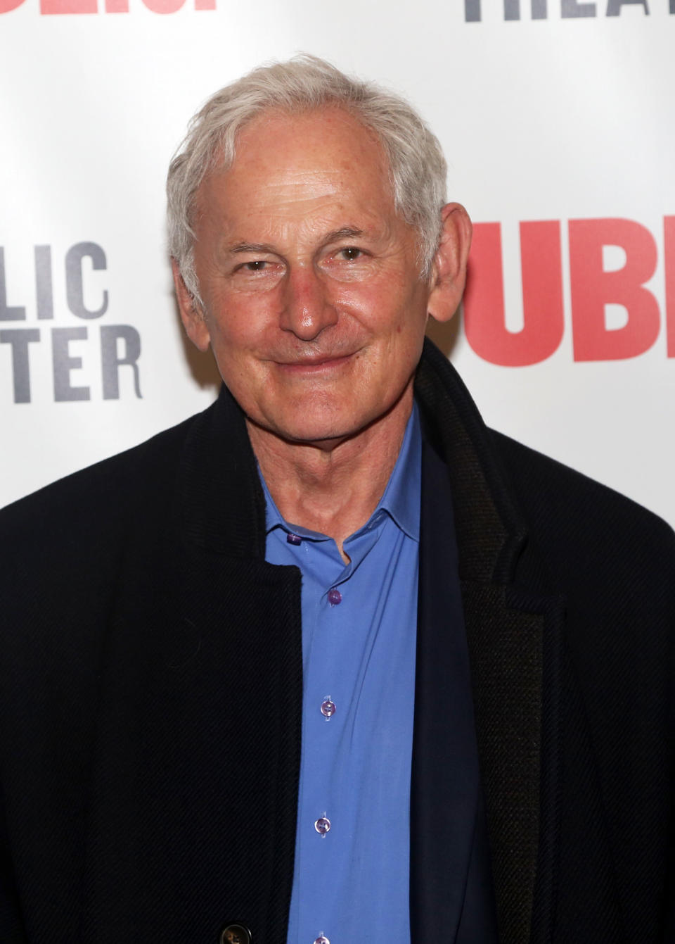 Victor Garber poses at the opening night of the new musical based on the 2008 film "The Visitor" at The Public Theater on November 4, 2021 in New York City