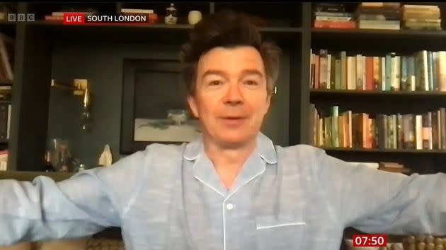 Rick Astley on BBC Breakfast