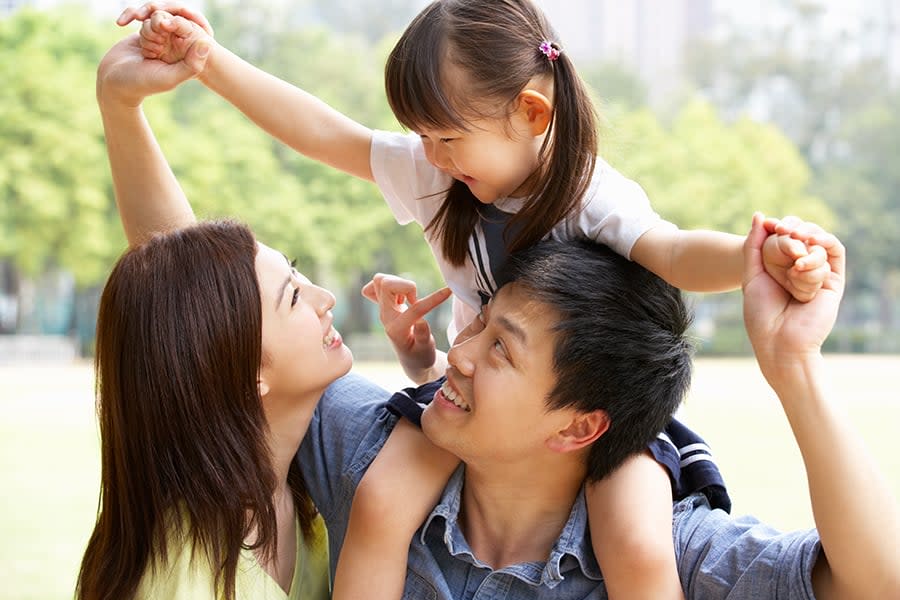 Chinese family of 3