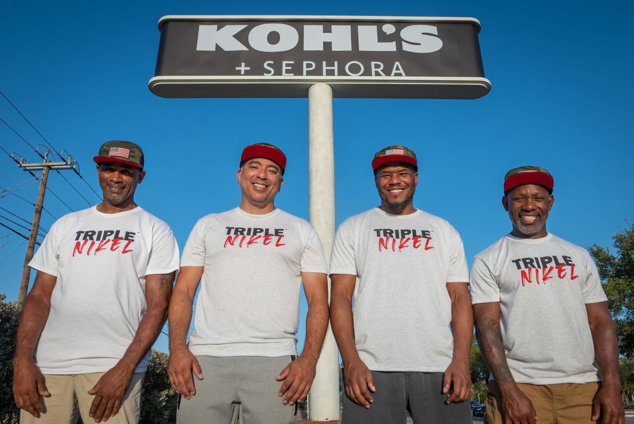 Former 82nd Airborne Division paratroopers  Kuther "Rod"  Graham, Ruben Ayala, Curtez  Riggs and Chris  McPhee joined forces to start Triple Nikel Apparel in November 2020. The brand was picked up to be featured in Kohl's starting last month.