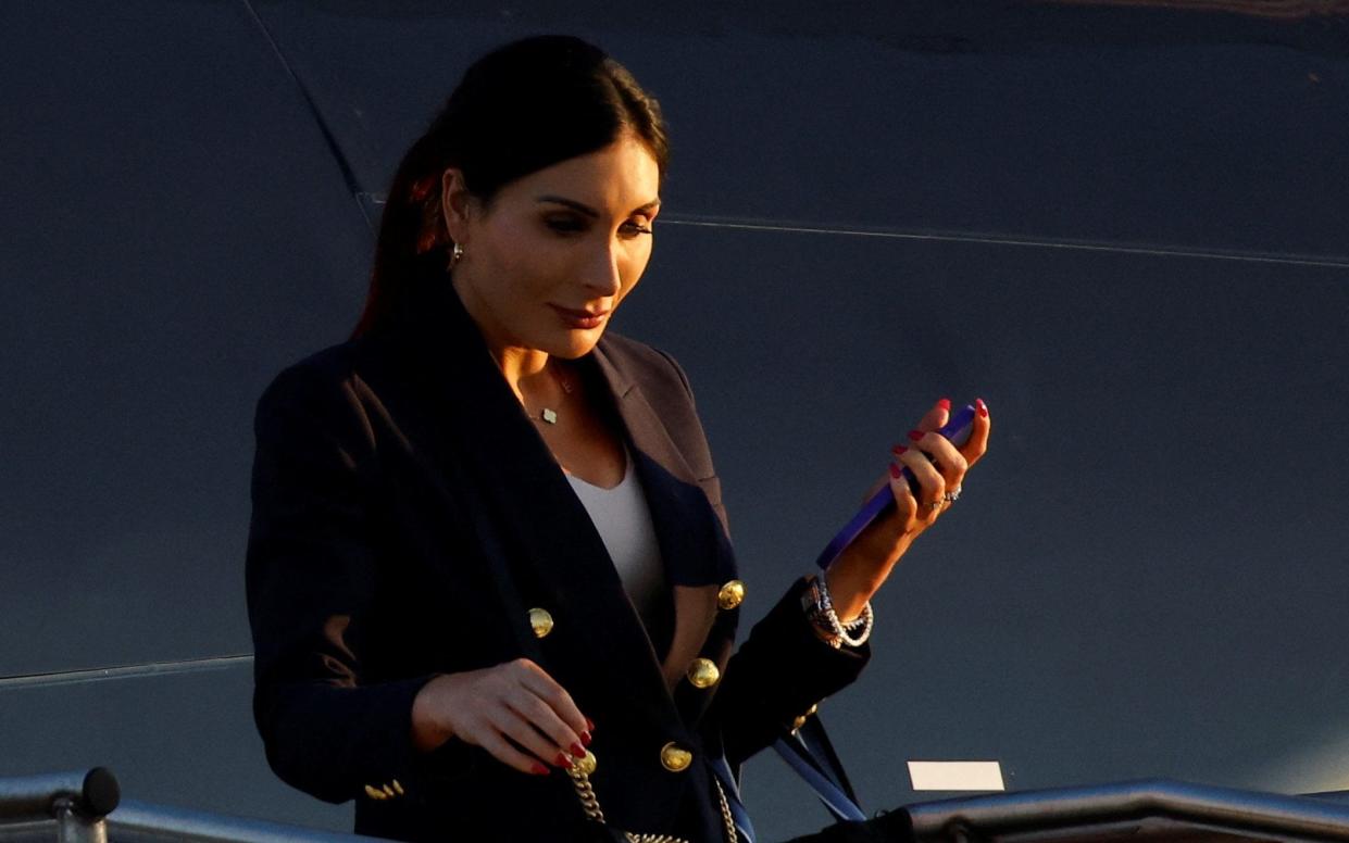 Laura Loomer arrives ahead of the Trump-Harris TV debate in Philadelphia