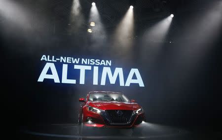 The 2019 Nissan Altima is presented at the New York Auto Show in the Manhattan borough of New York City, New York, U.S., March 28, 2018. REUTERS/Brendan McDermid