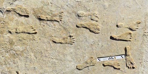 <span class="caption">Are these the footprints of the first-known American teen?</span> <span class="attribution"><span class="source">Matthew Robert Bennett</span>, <span class="license">Author provided</span></span>