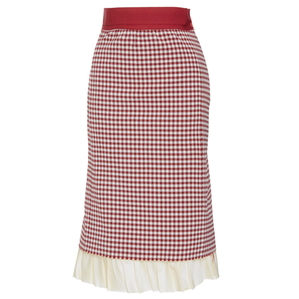 Selin Gingham Skirt