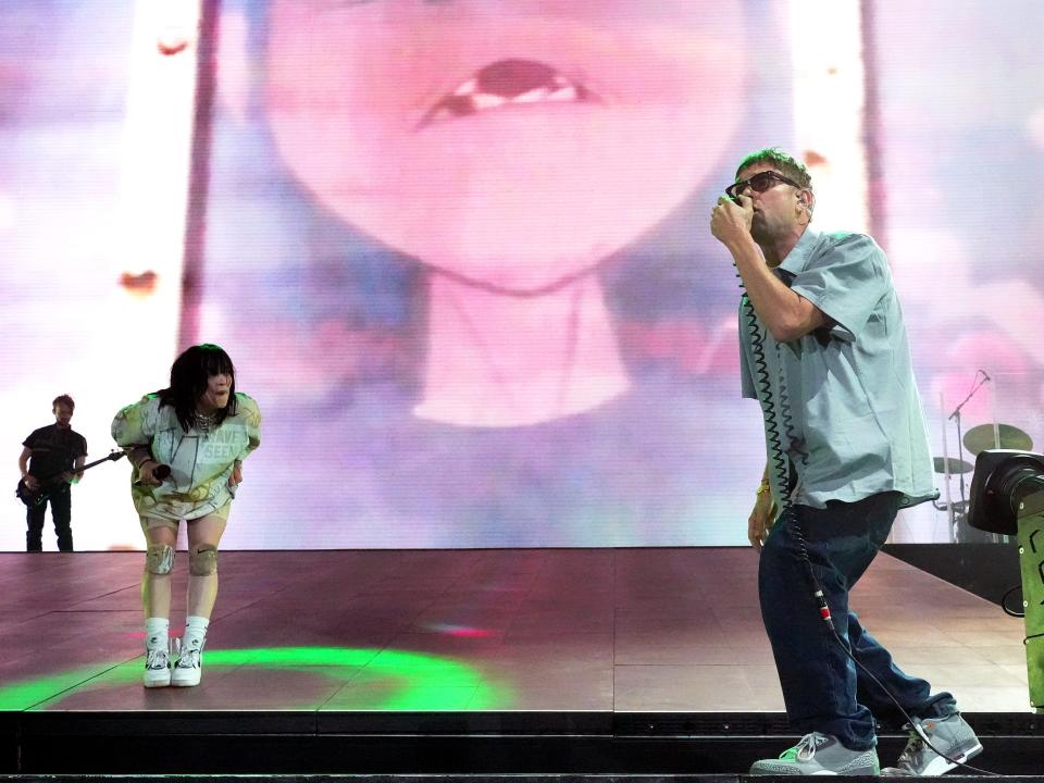 billie eilish damon albarn coachella