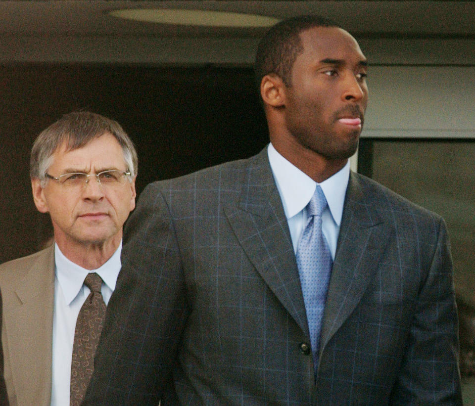 The 2003 rape case is a significant piece of Kobe Bryant's legacy. (Photo by Stephen Chernin/Getty Images)