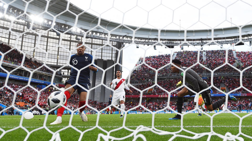 Job done: France go through as Mbappe scores from clsoe range