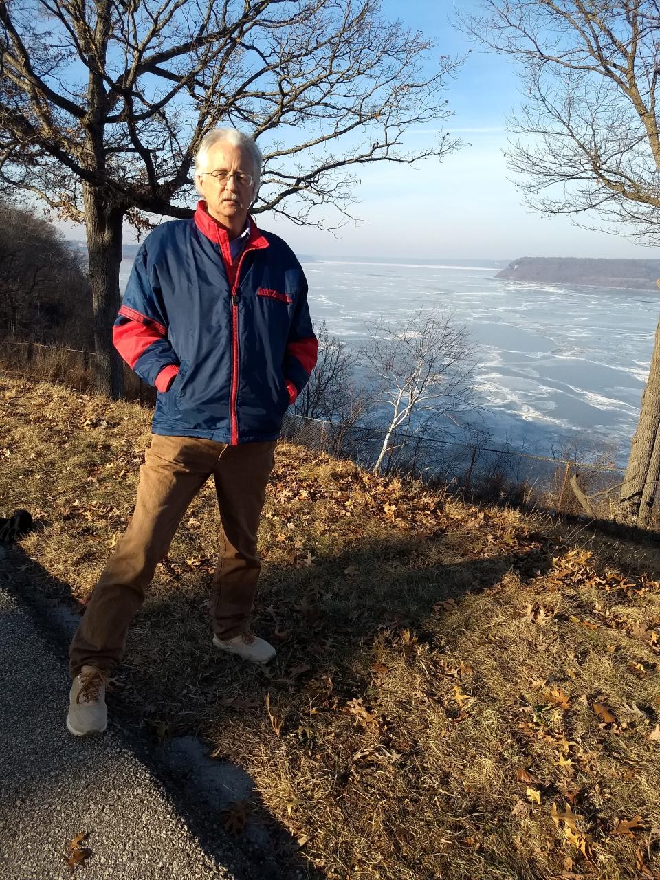 Bill Vahl, 71, seen in a visit to Eagle Point Park in his hometown of Dubuque, says he was sexually abused from ages 12 to 15 by an adult scout leader while growing up there.