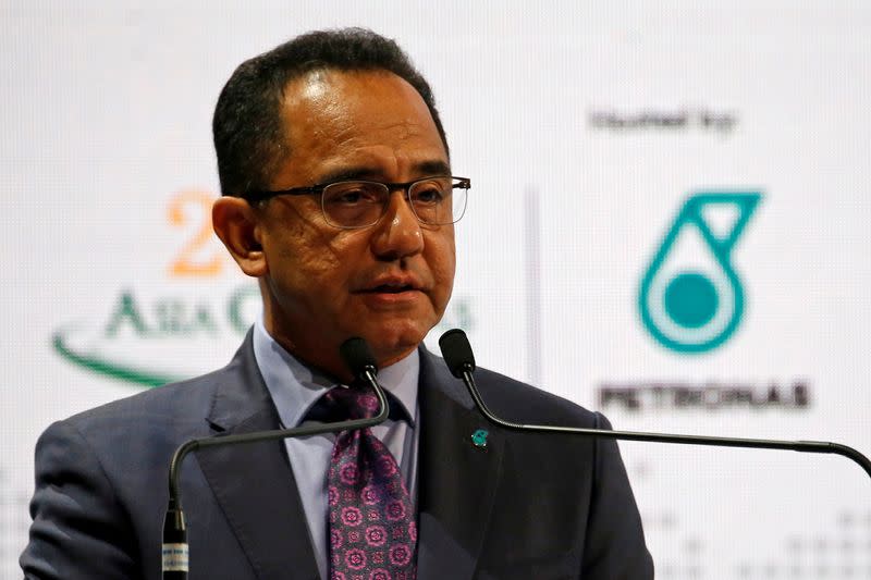 FILE PHOTO: Petronas CEO Wan Zulkiflee Wan Ariffin speaks during the opening ceremony of the 20th Asia Oil & Gas Conference in Kuala Lumpur