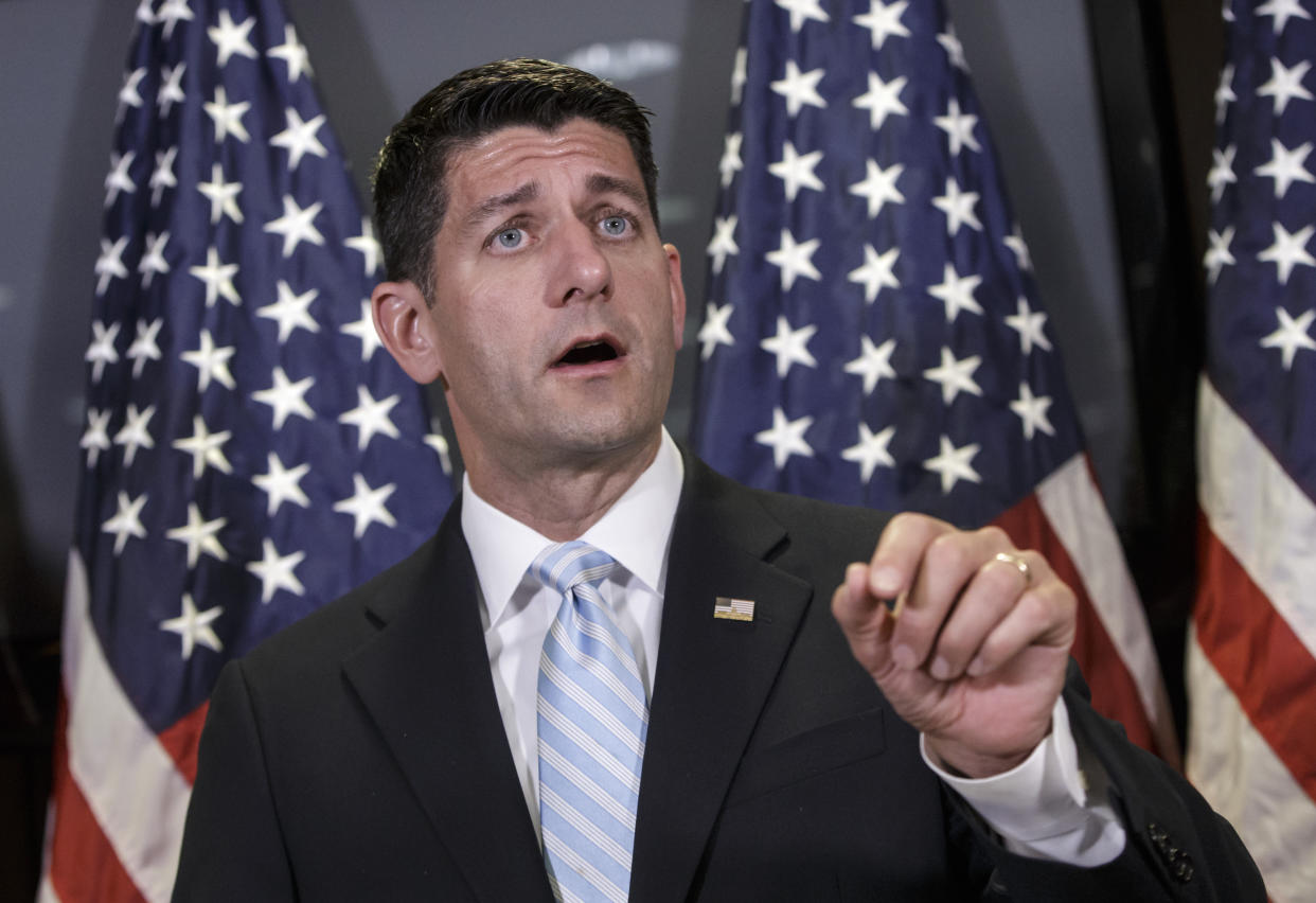 Rep. Paul Ryan blames Donald Trump for a string of Republican losses. (AP)