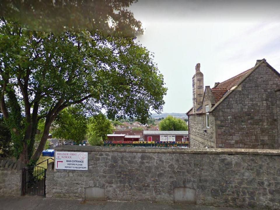 Google street view image of Hillside First School, in Weston-super-mare, Somerset (Google street view)