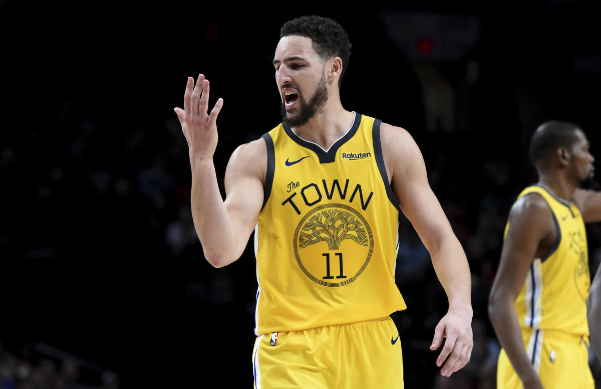 Klay Thompson shouts out his brother after big hit