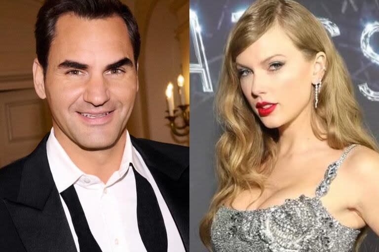 Roger Federer sorprendió a todos con su presencia en el show de Taylor Swift en Zúrich (Foto: Instagram @rogerfederer / @taylorswift)