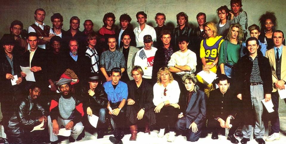 The cast of Band Aid in 1984. (Photo: Polydor)