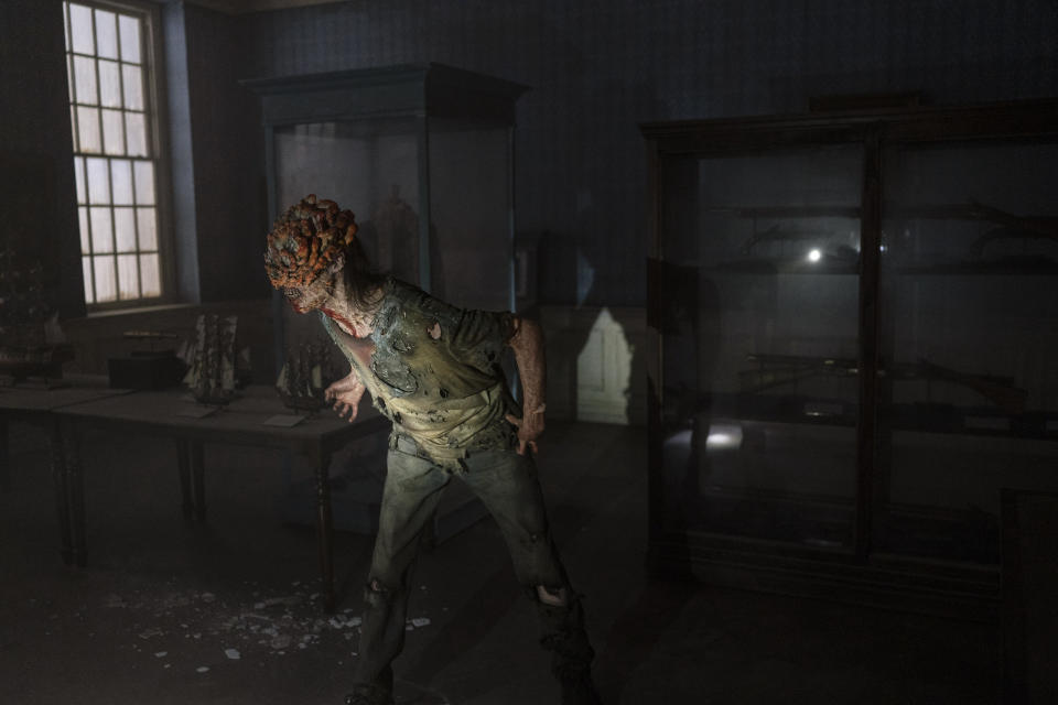 A clicker monster in The Last of Us season one