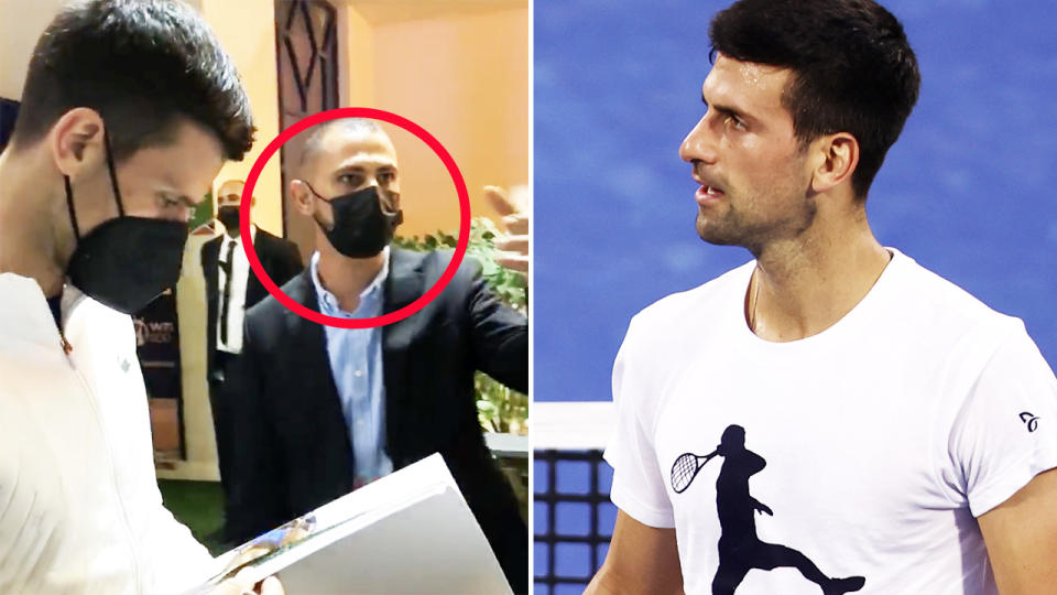 Novak Djokovic, pictured here ahead of the Dubai Tennis Championship.