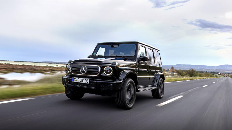 Driving the all-electric Mercedes-Benz G 580.