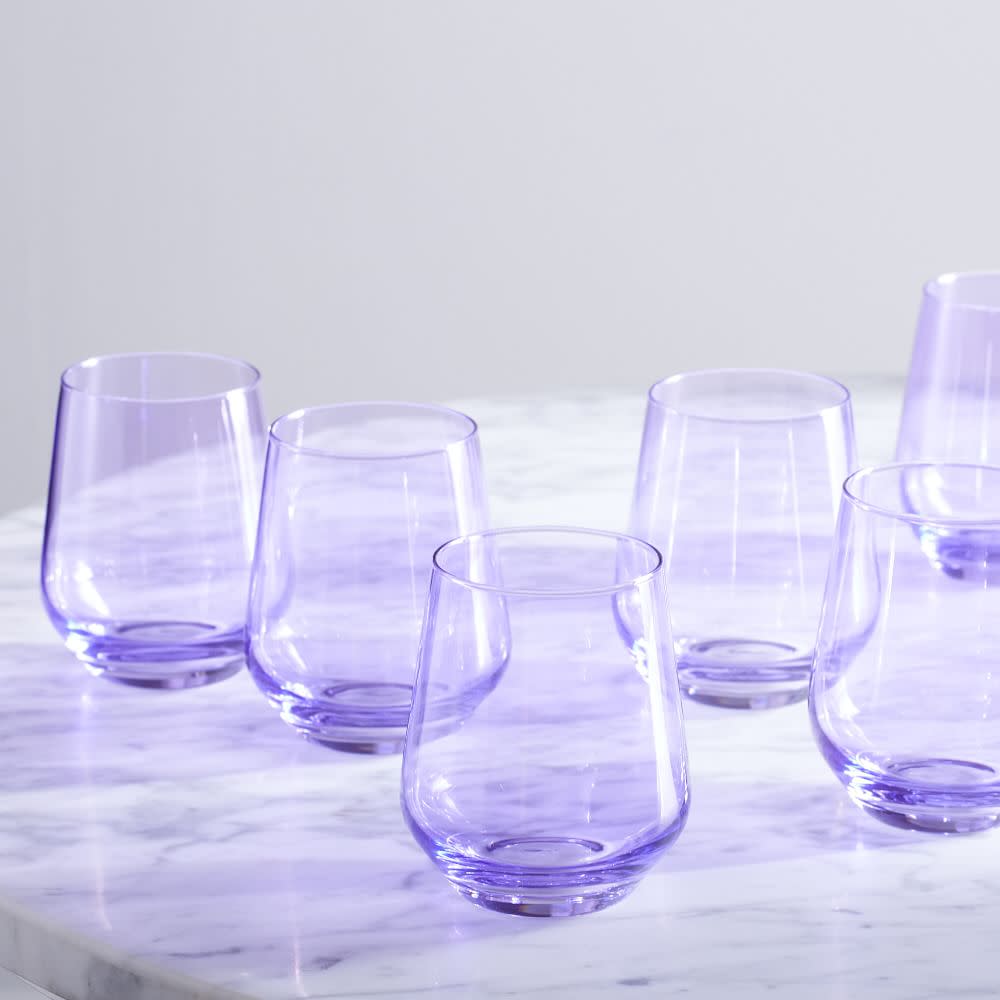West Elm Estelle Colored Glass Stemless Wine Glass ('Multiple' Murder Victims Found in Calif. Home / 'Multiple' Murder Victims Found in Calif. Home)