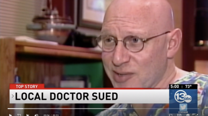 Dr Morris Wortman is being sued by an unnamed woman after artificially inseminating her mother.    (ABC13)
