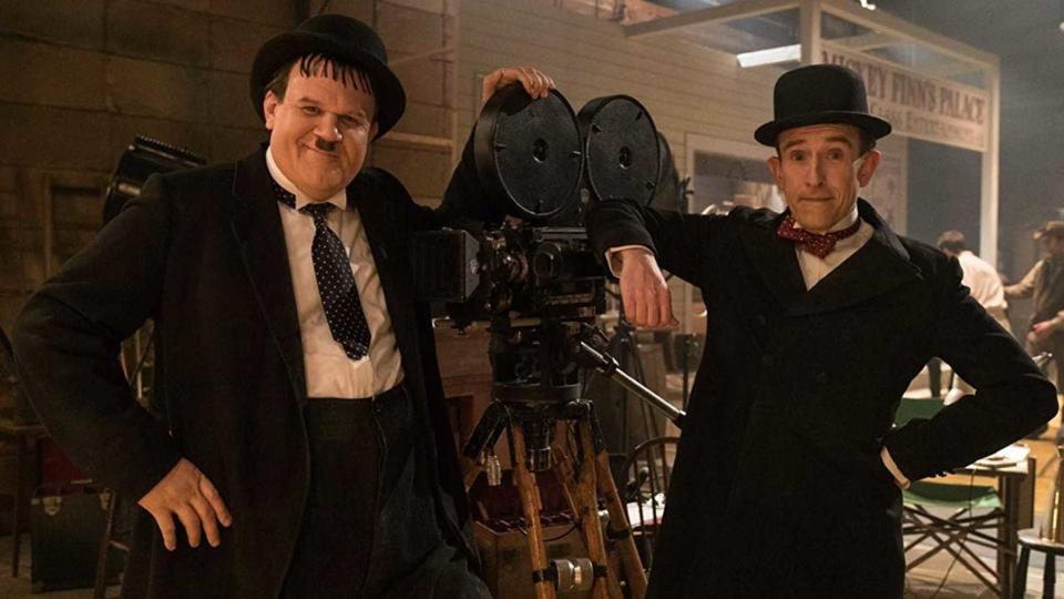 John C. Reilly and Steve Coogan as Laurel and Hardy in the biopic 'Stan & Ollie'. (Credit: eOne)