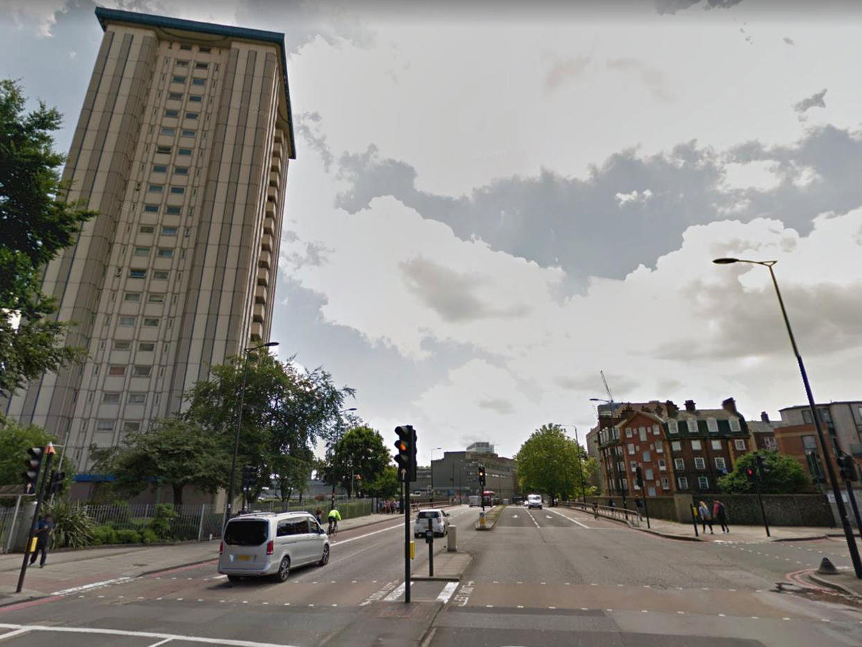 The victim was stabbed in front of passers-by at the junction of Hampstead Road and Granby Terrace in Camden: Google Streetview