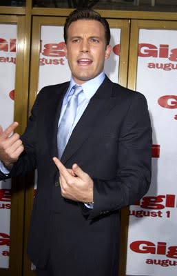 Ben Affleck at the LA premiere of Gigli