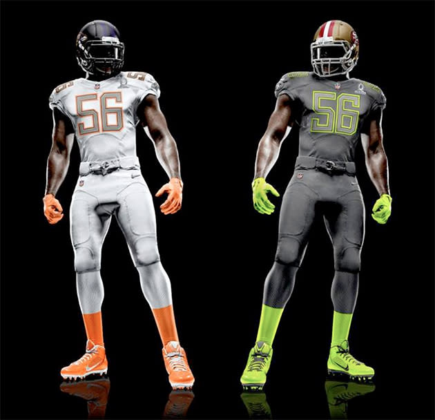 PHOTOS: Nike unveils gold-trimmed Pro Bowl uniforms