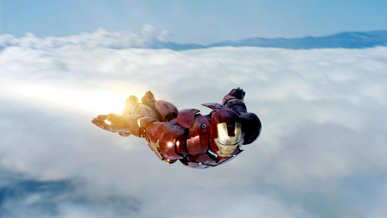Iron Man takes to the skies in the 2008 Marvel Studios blockbuster. (Photo: Paramount/Courtesy Everett Collection)