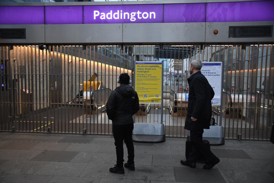 Elizabeth Line is closed at Paddington station (Jeremy Selwyn)