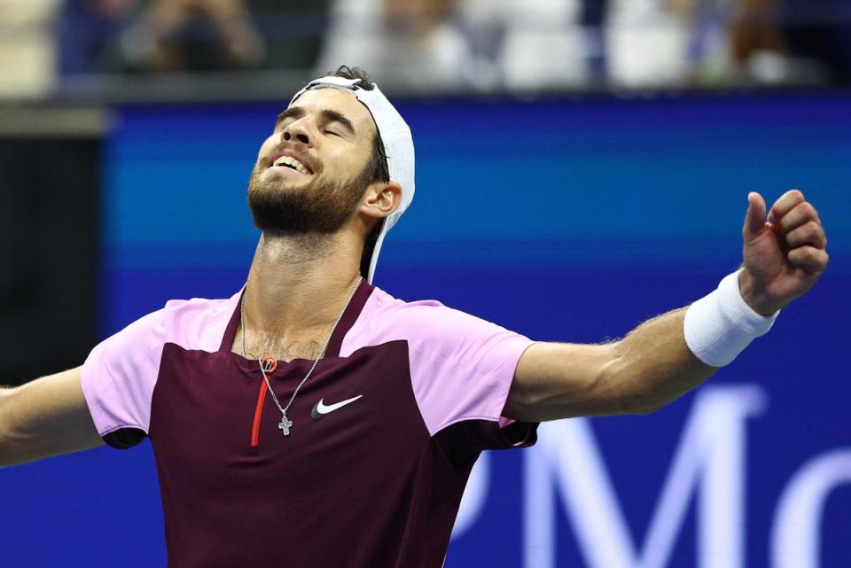 Karen Khachanov has made it through to his first Grand Slam semi-final (Getty Images)