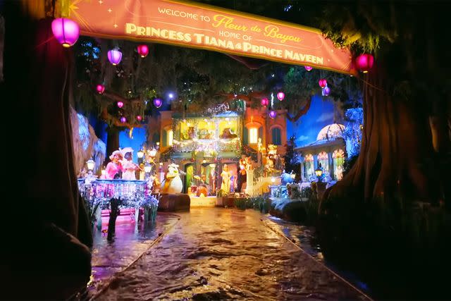 <p>Walt Disney Imagineering/Youtube</p> Tiana's Bayou Adventure ride at Disney