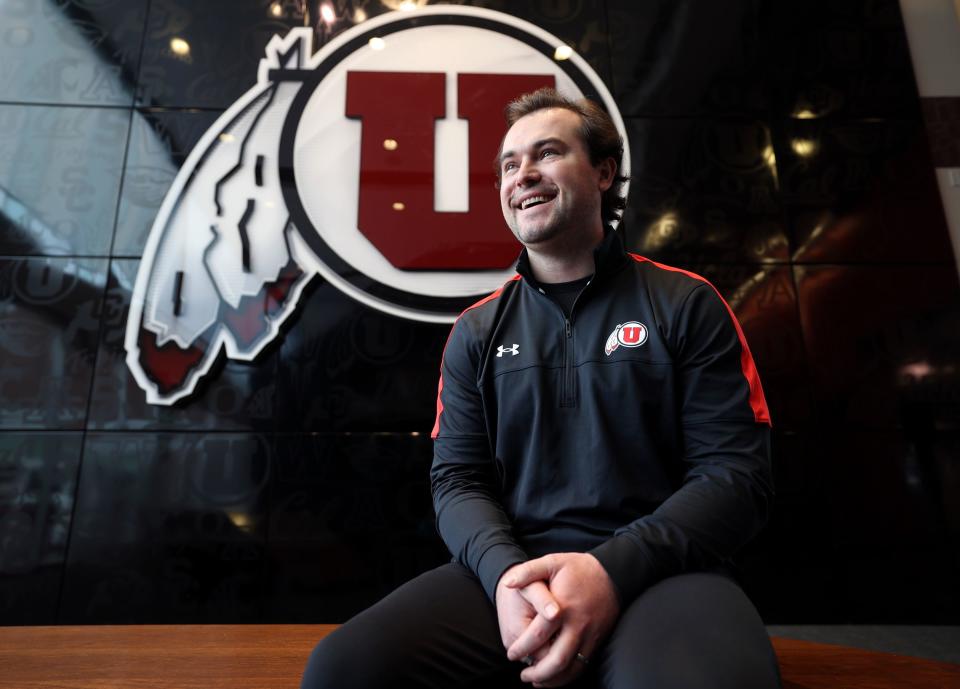 Nick Bolerjack, University of Utah Athletics director of social media, poses for a portrait at the Spence and Cleone Eccles Football Center in Salt Lake City on Tuesday, Nov. 7, 2023. | Kristin Murphy, Deseret News
