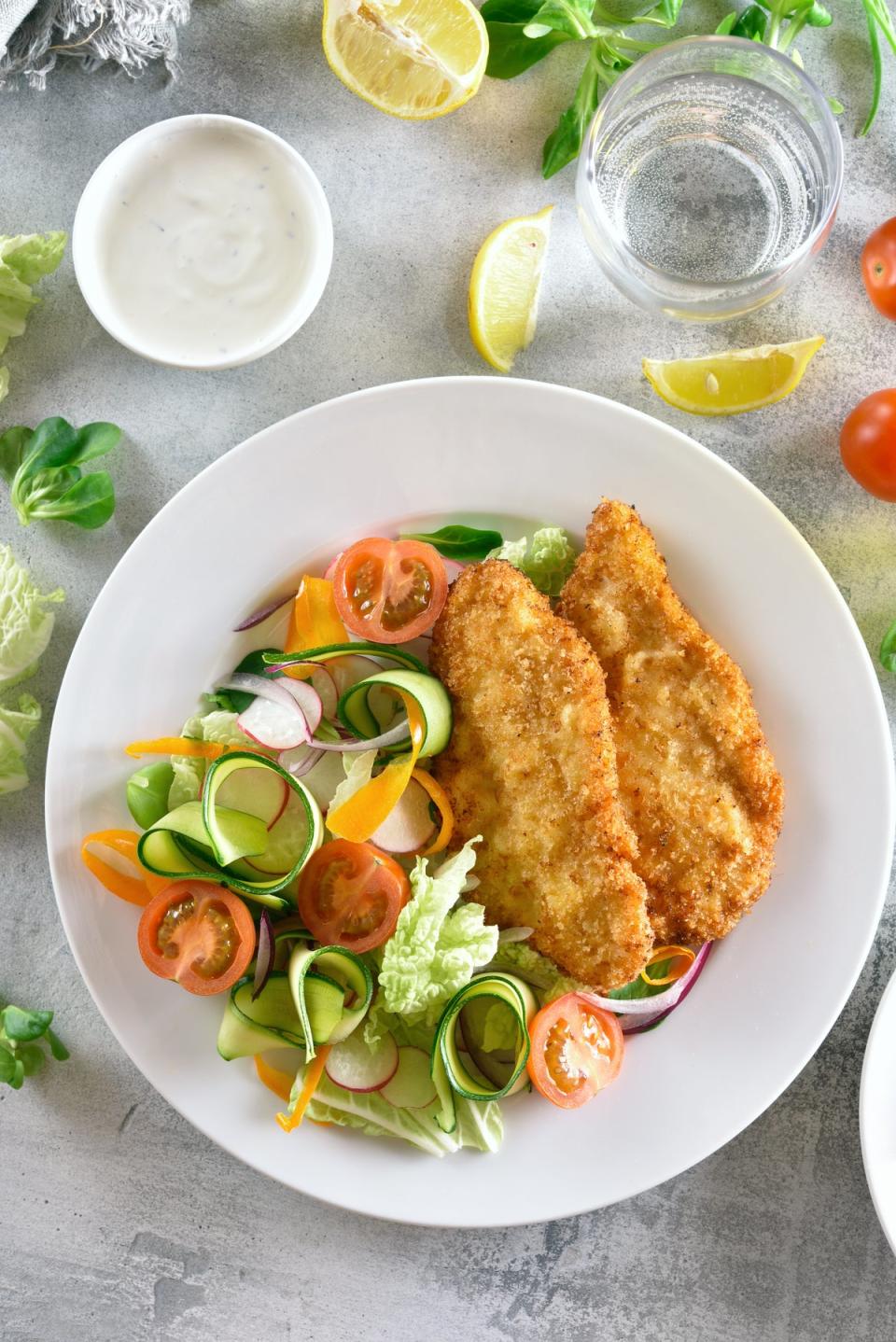 Baked breaded pork cutlets make for an easy weeknight meal (Getty/iStock)