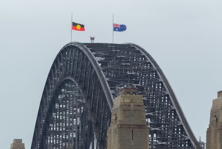 The Australian and Aboriginal flags will both fly at stadiums during the women's football World Cup (Robert WALLACE)